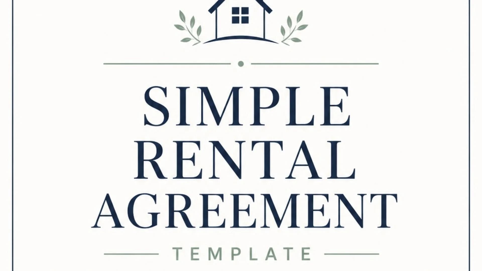 Simple Rental Agreement template